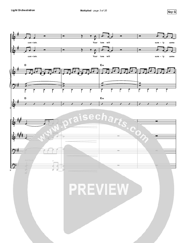 Multiplied Conductor's Score (Needtobreathe)
