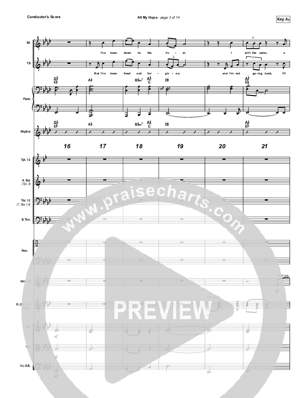 All My Hope Conductor's Score (David Crowder)