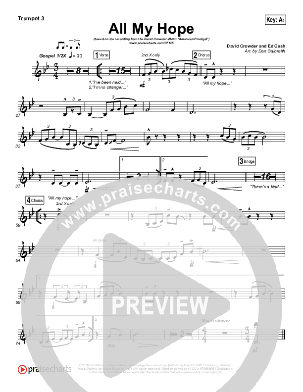 All My Hope Brass Pack (David Crowder)