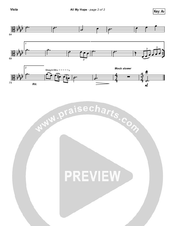 All My Hope Viola (David Crowder)