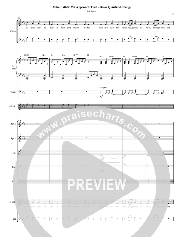 Abba Father We Approach Thee (Hymn to Joy) Orchestration (Chris Hansen)