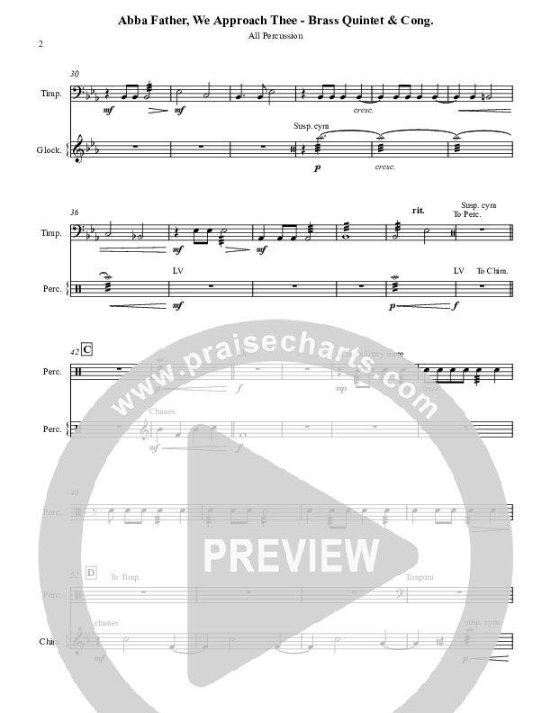 Abba Father We Approach Thee (Hymn to Joy) Glockenspiel (Chris Hansen)