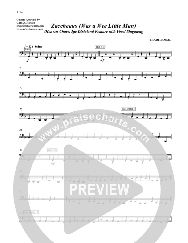 Zaccheaus (Was a Wee Little Man) Tuba (Chris Hansen)