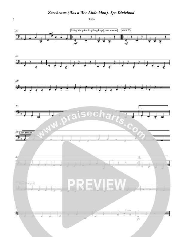 Zaccheaus (Was a Wee Little Man) Tuba (Chris Hansen)