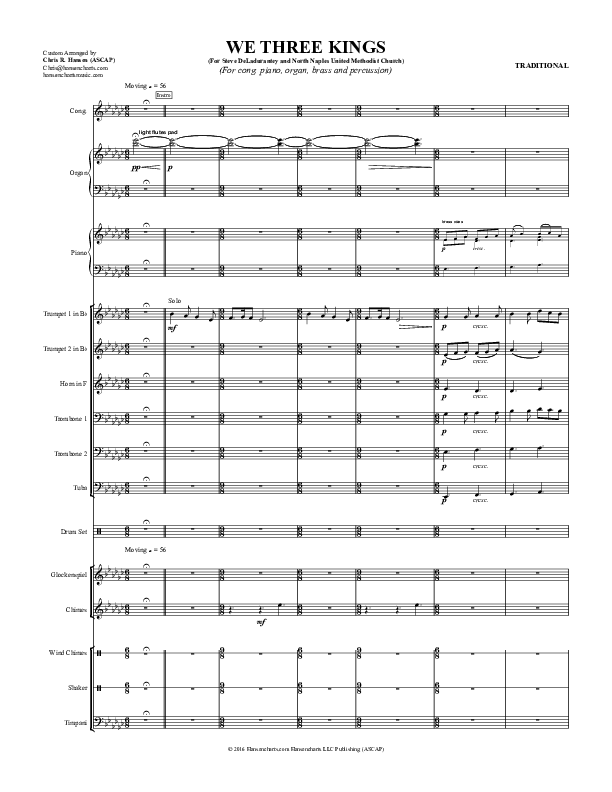 We Three Kings Conductor's Score (Chris Hansen)
