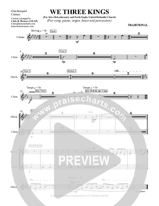 We Three Kings Glockenspiel (Chris Hansen)