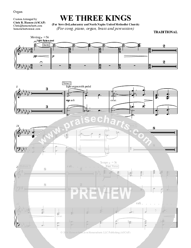 We Three Kings Organ (Chris Hansen)