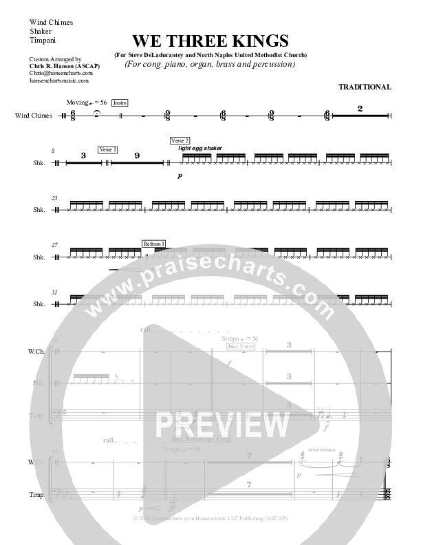 We Three Kings Timpani (Chris Hansen)