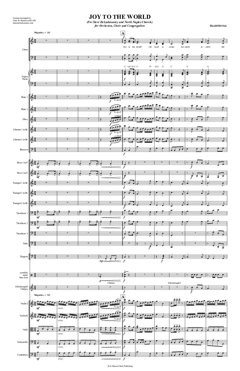 Joy To The World Conductor's Score (Chris Hansen)