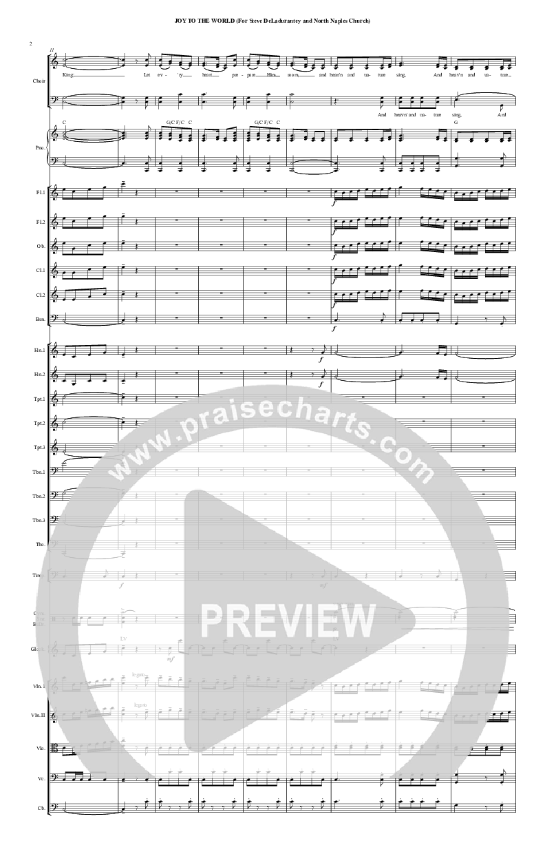 Joy To The World Conductor's Score (Chris Hansen)