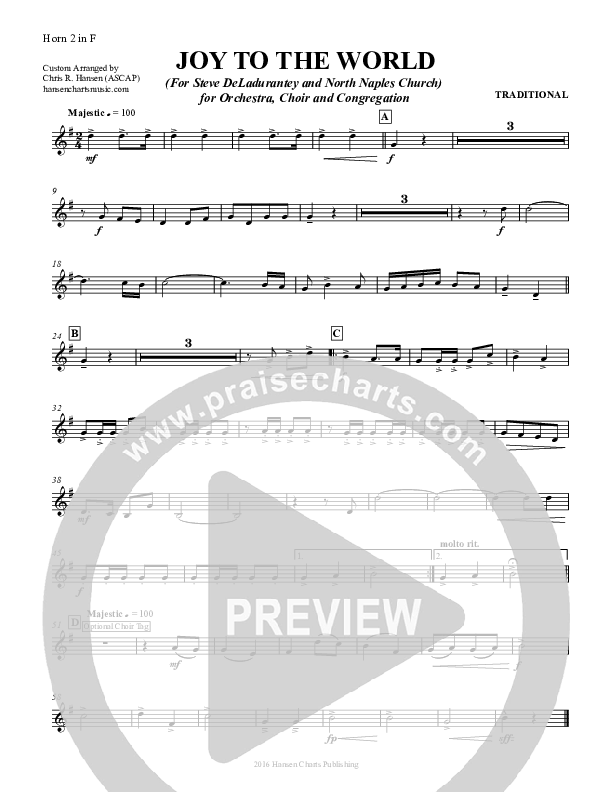 Joy To The World French Horn 2 (Chris Hansen)