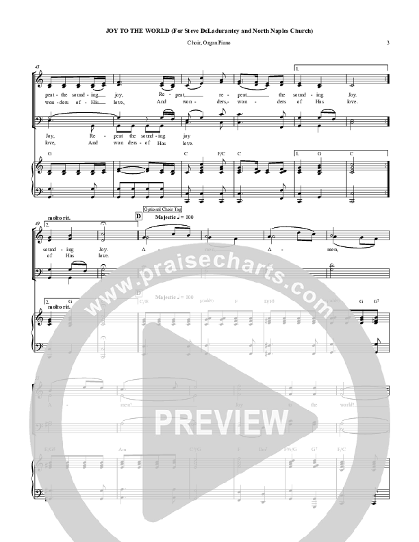 Joy To The World Piano/Vocal (Chris Hansen)