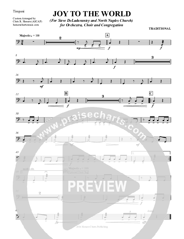 Joy To The World Timpani (Chris Hansen)