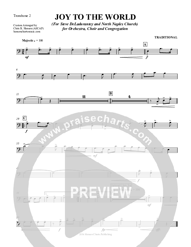 Joy To The World Trombone 2 (Chris Hansen)