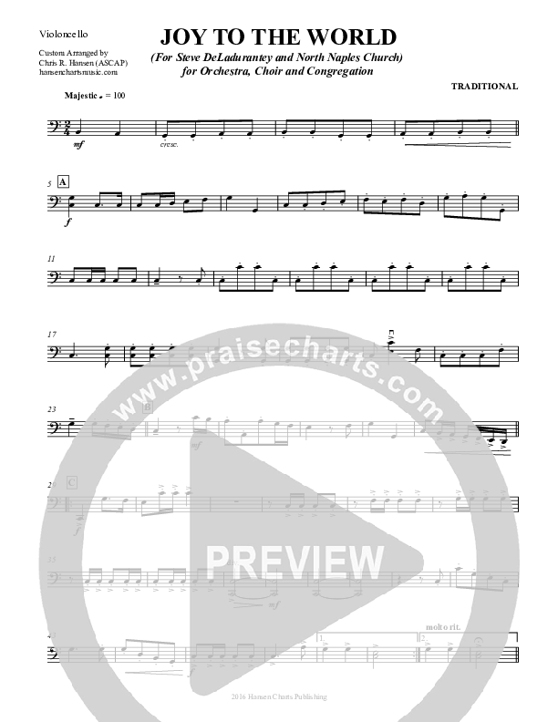 Joy To The World Violincello (Chris Hansen)