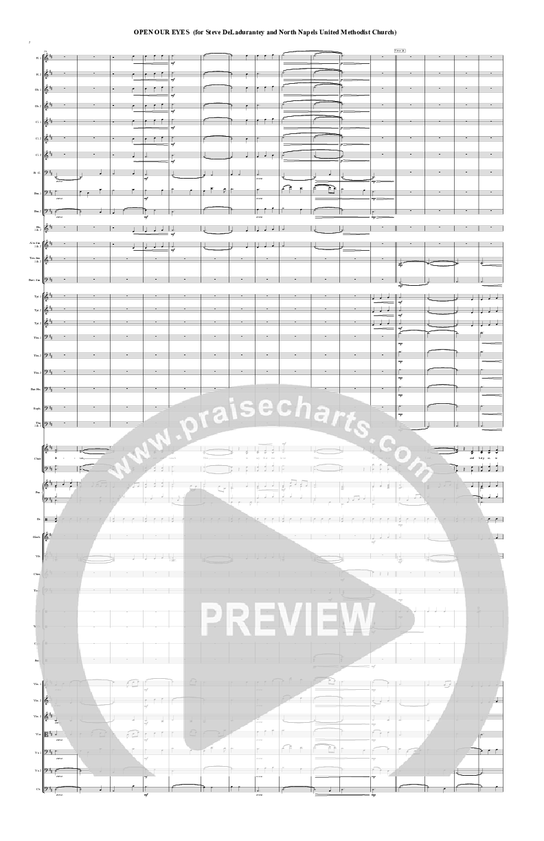 Open Our Eyes Conductor's Score (Chris Hansen)