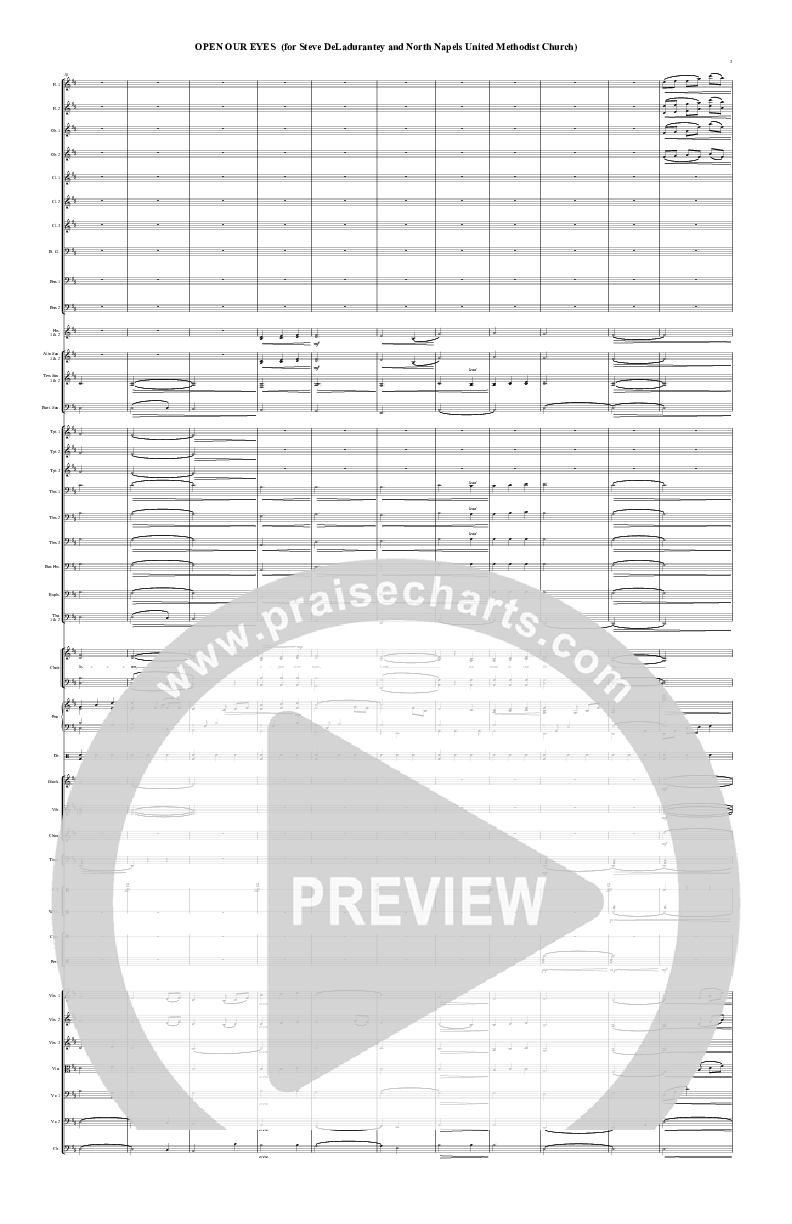 Open Our Eyes Conductor's Score (Chris Hansen)