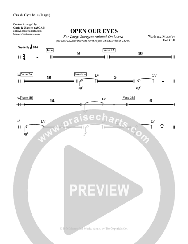 Open Our Eyes Cymbals (Chris Hansen)