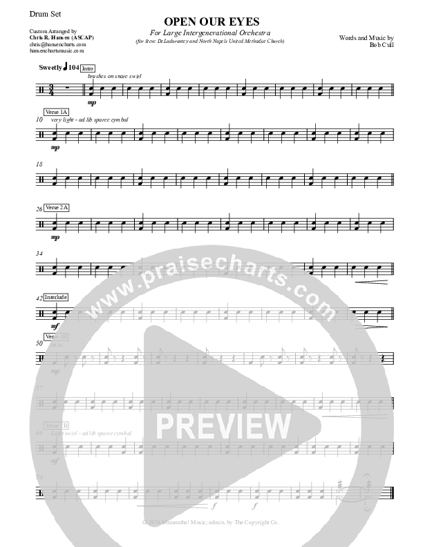 Open Our Eyes Drum Set (Chris Hansen)