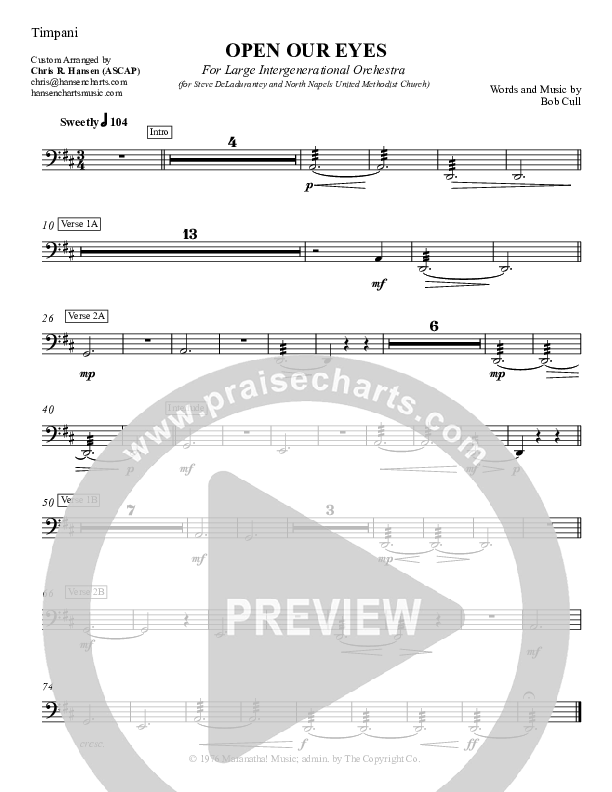 Open Our Eyes Timpani (Chris Hansen)