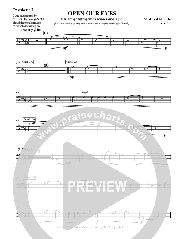 Open Our Eyes Trombone 3 (Chris Hansen)