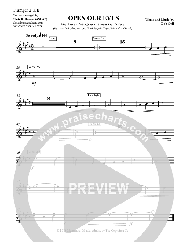 Open Our Eyes Trumpet 2 (Chris Hansen)