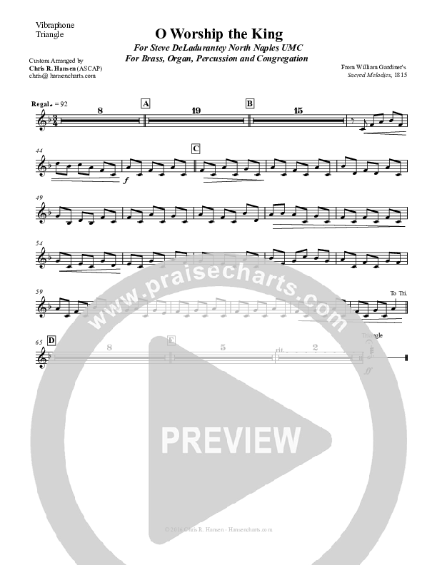 O Worship the King Triangle (Chris Hansen)