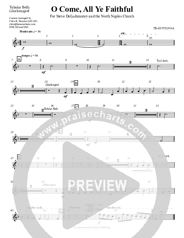 O Come All Ye Faithful Glockenspiel (Chris Hansen)