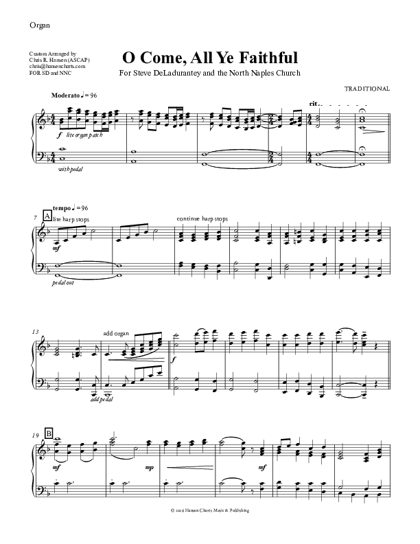 O Come All Ye Faithful Organ (Chris Hansen)