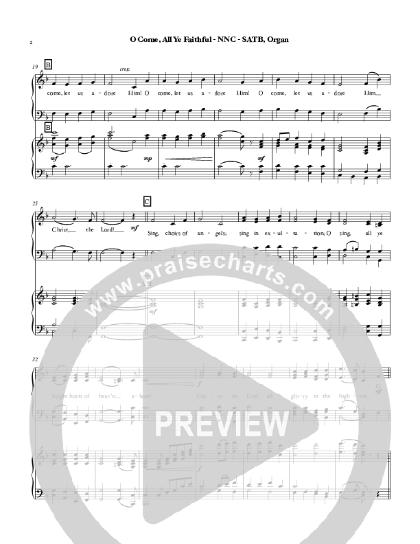 O Come All Ye Faithful Piano/Vocal (SATB) (Chris Hansen)