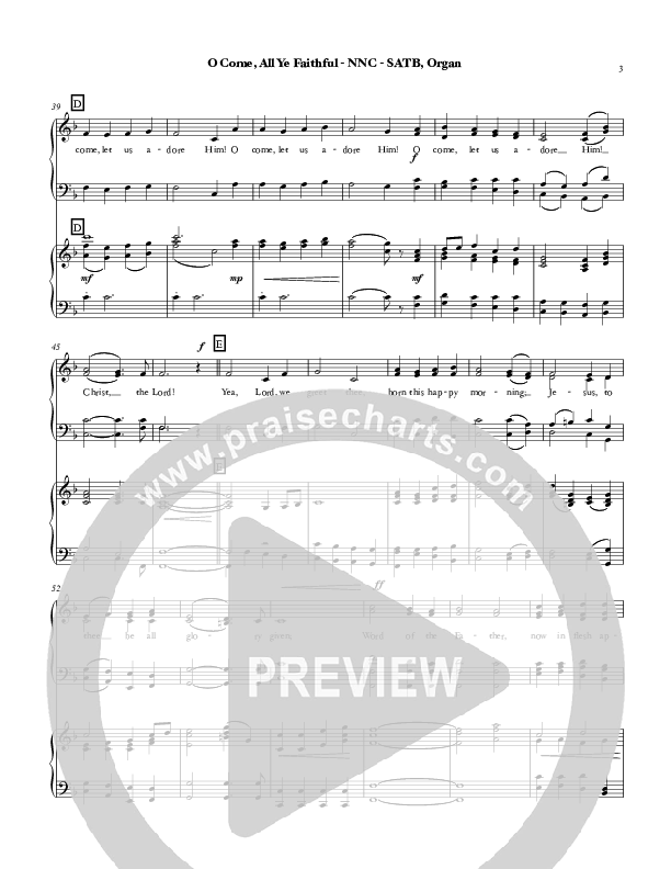 O Come All Ye Faithful Piano/Vocal (SATB) (Chris Hansen)