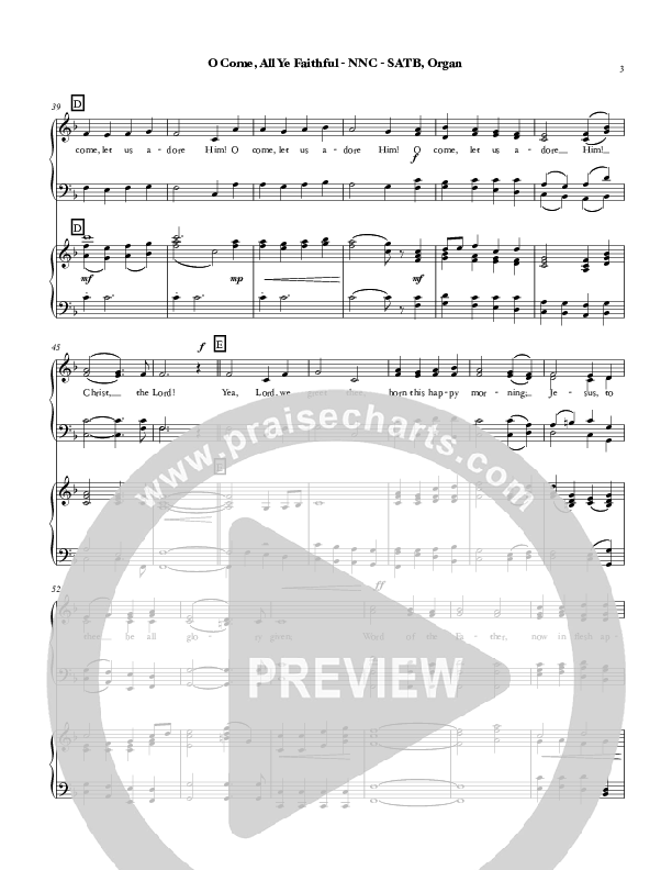 O Come All Ye Faithful Piano/Vocal (SATB) (Chris Hansen)