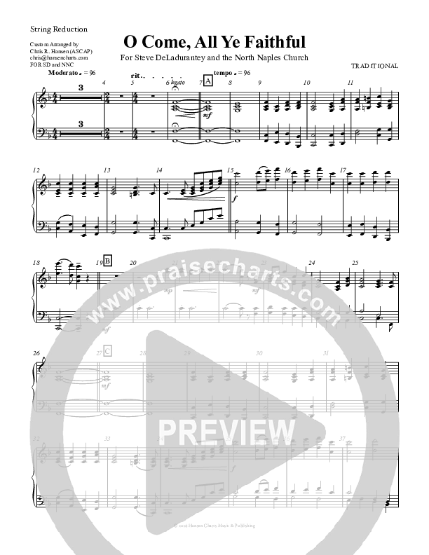 O Come All Ye Faithful Synth Strings (Chris Hansen)