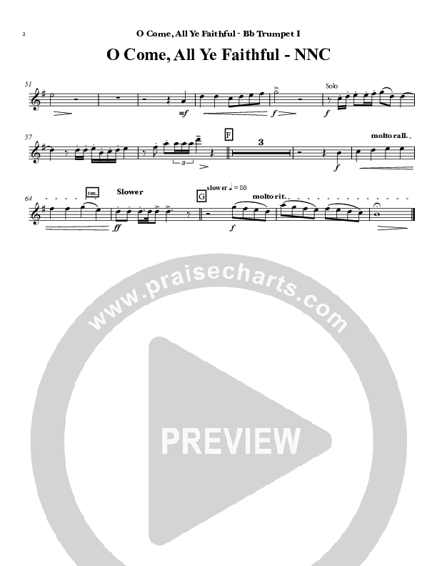 O Come All Ye Faithful Trumpet 1 (Chris Hansen)