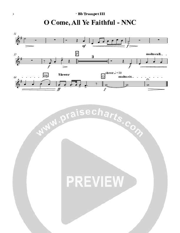 O Come All Ye Faithful Trumpet 3 (Chris Hansen)