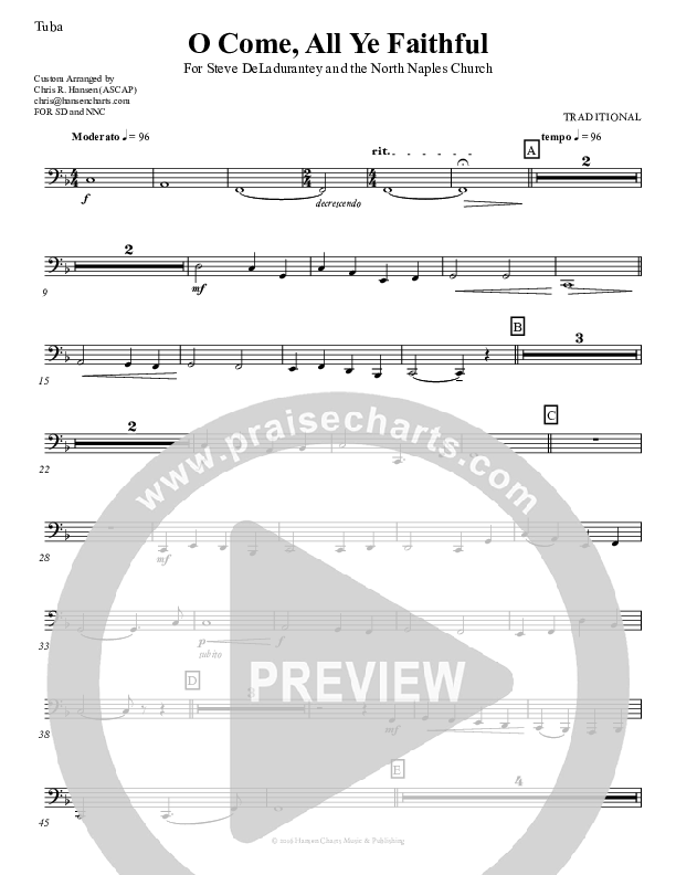 O Come All Ye Faithful Tuba (Chris Hansen)