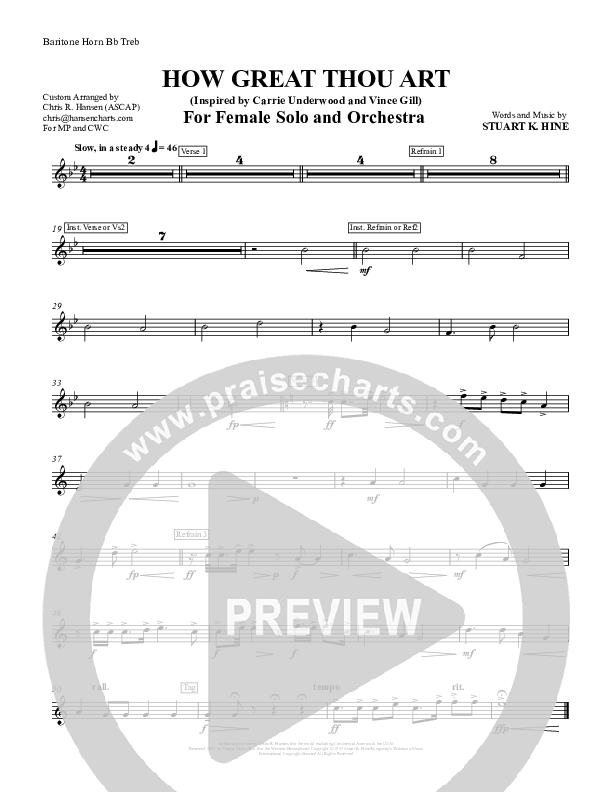 How Great Thou Art Baritone TC (Chris Hansen)