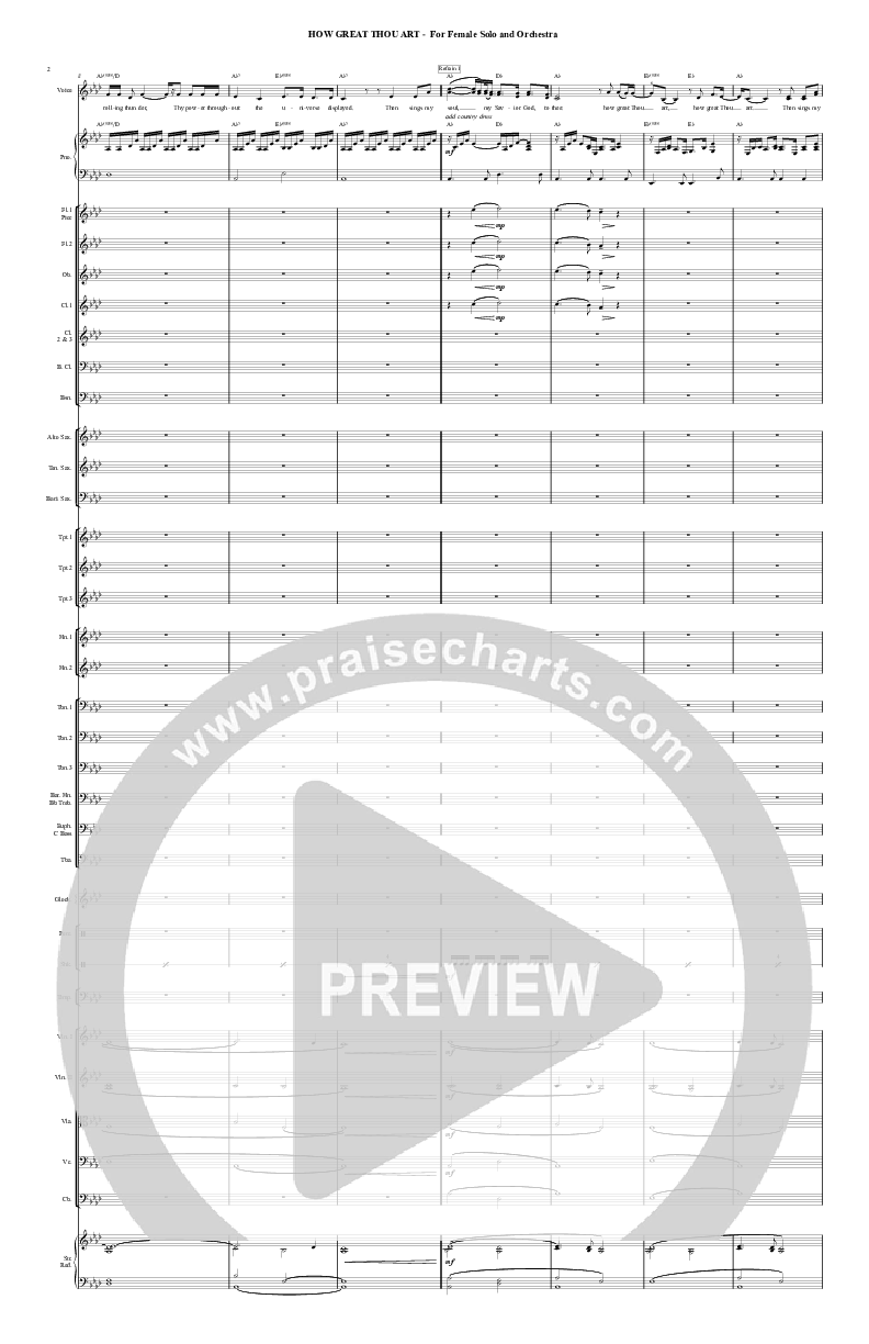 How Great Thou Art Orchestration (Chris Hansen)