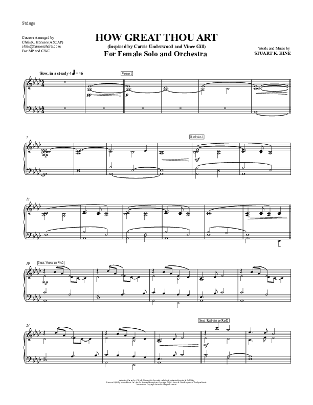 How Great Thou Art Strings (Chris Hansen)