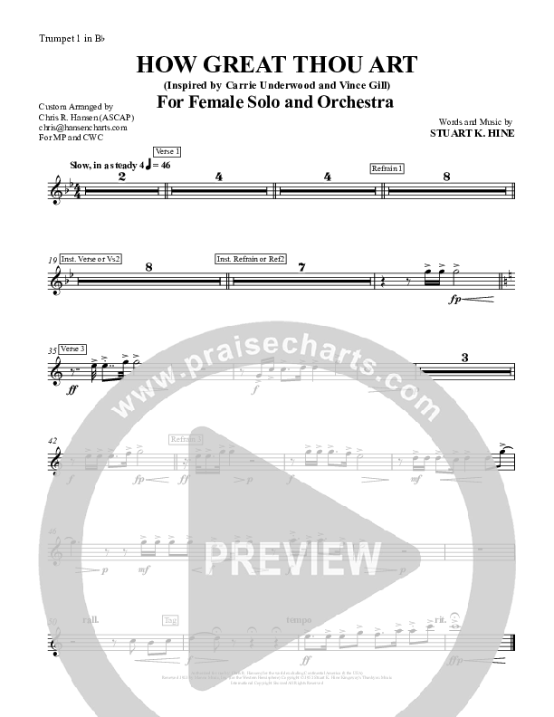 How Great Thou Art Trumpet 1 (Chris Hansen)