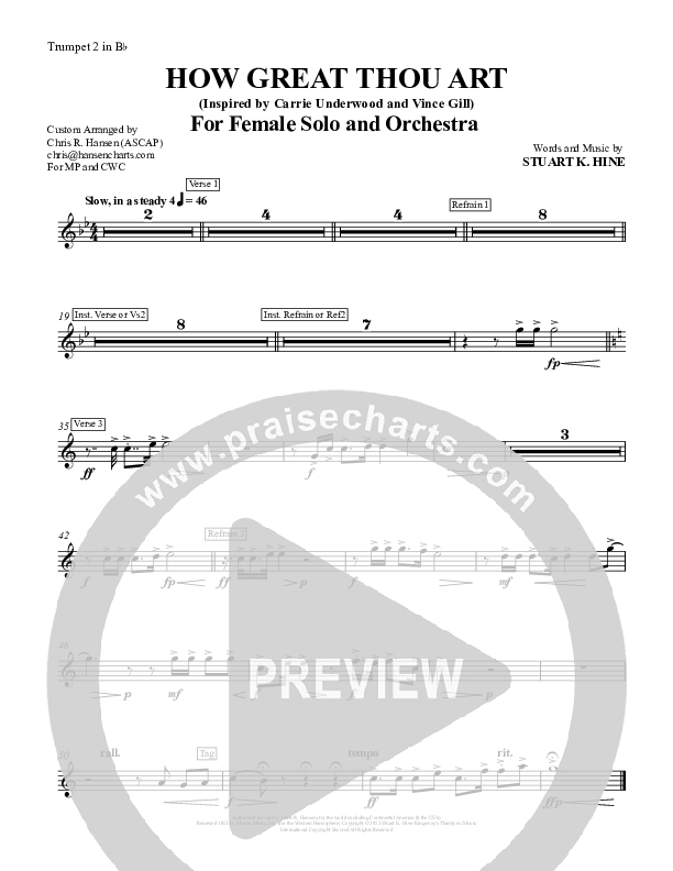 How Great Thou Art Trumpet 2 (Chris Hansen)