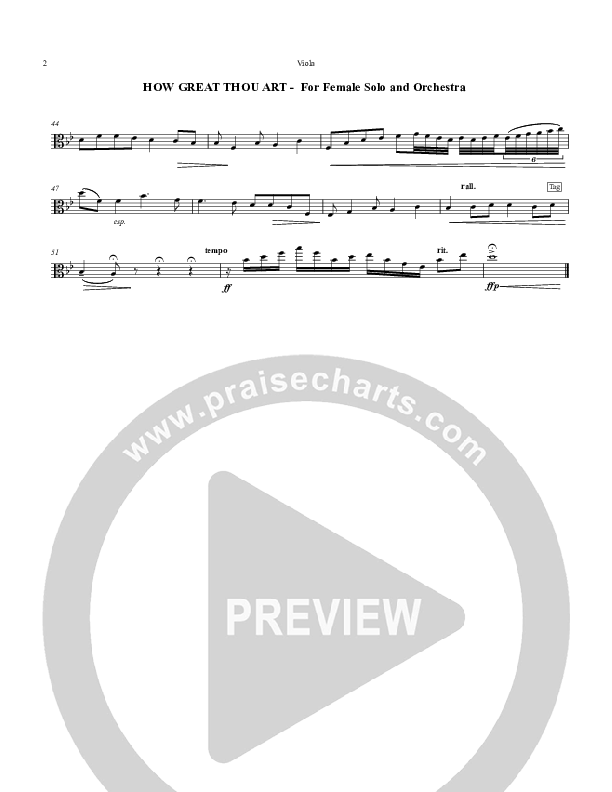 How Great Thou Art Viola (Chris Hansen)