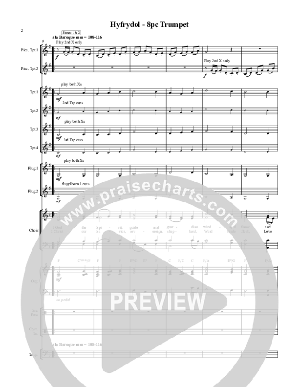 God Of Spirit Conductor's Score (Chris Hansen)