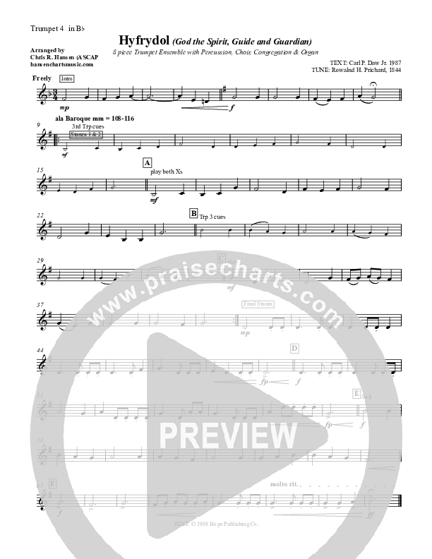 God Of Spirit Trumpet 3/4 (Chris Hansen)