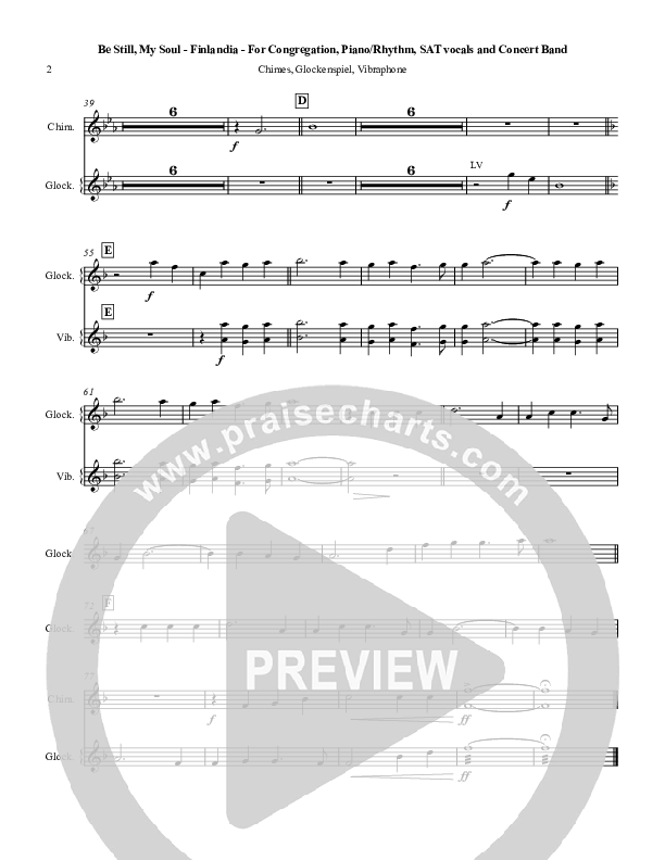 Be Still My Soul (Finlandia) Chimes/Glockenspiel (Chris Hansen)