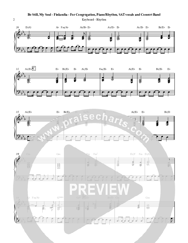 Be Still My Soul (Finlandia) Rhythm/Melody (Chris Hansen)