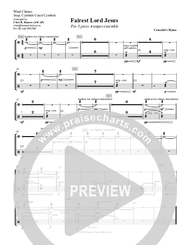 Fairest Lord Jesus Chimes (Chris Hansen)