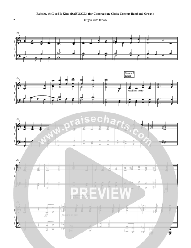 Rejoice The Lord Is King Organ (Chris Hansen)