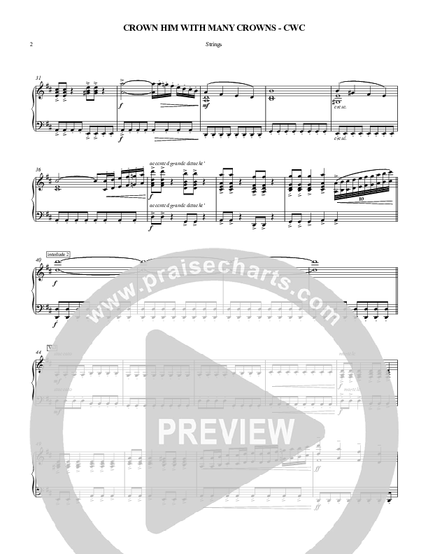 Crown Him With Many Crowns Strings (Chris Hansen)