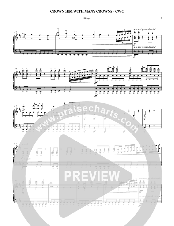 Crown Him With Many Crowns Strings (Chris Hansen)